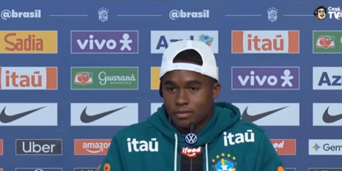 Endrick pode deixar o Real Madrid (Reprodução: Cazé TV / Youtube) Endrick pode deixar o Real Madrid (Reprodução: Cazé TV / Youtube)