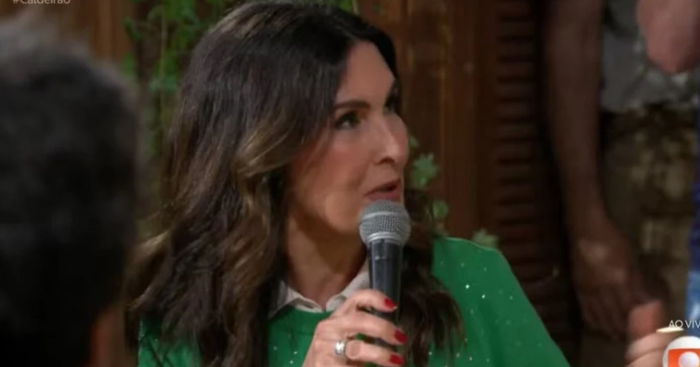 Fátima Bernardes relembrou a cobertura da Copa do Mundo de 2002 (Foto: Reprodução/ Globo)