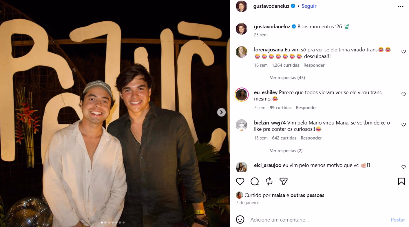 Gustavo Daneluz deu vida ao Mário em Carrossel (Foto: Reprodução/ Instagram)