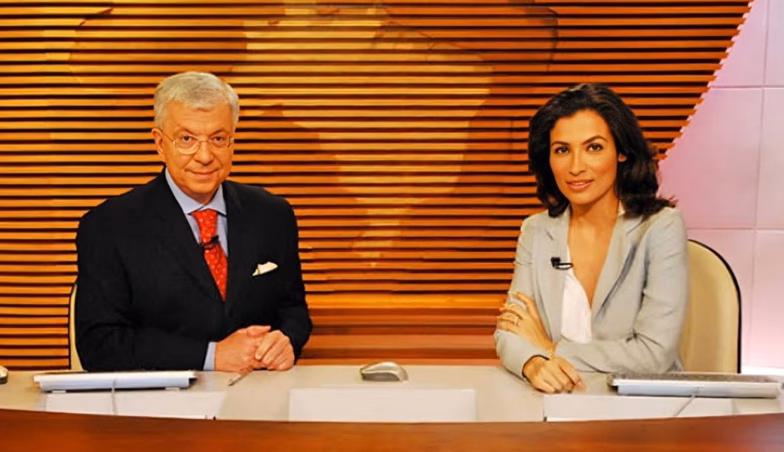 Renato Machado e Renata Vasconcellos no Bom Dia Brasil (Foto: Reprodução / Globo) Renato Machado e Renata Vasconcellos no Bom Dia Brasil (Foto: Reprodução / Globo)