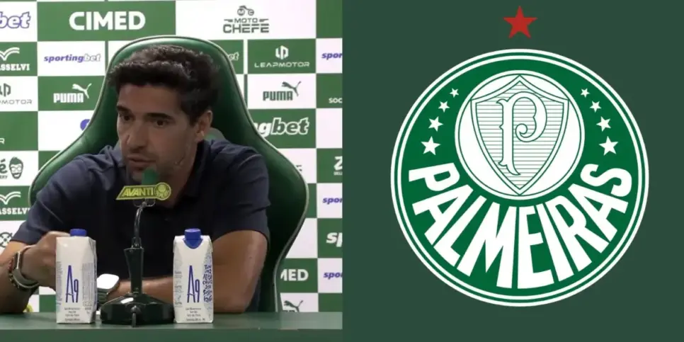 Abel Ferreira durante coletiva do Palmeiras(Foto_ YouTube Palmeiras TV ) Abel Ferreira durante coletiva do Palmeiras(Foto_ YouTube Palmeiras TV )