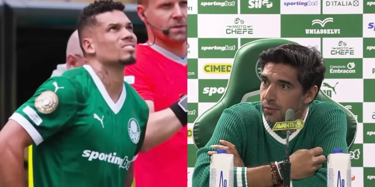 Abel Ferreira e Paulinho do Palmeiras (Foto_ YouTube Palmeiras TV )