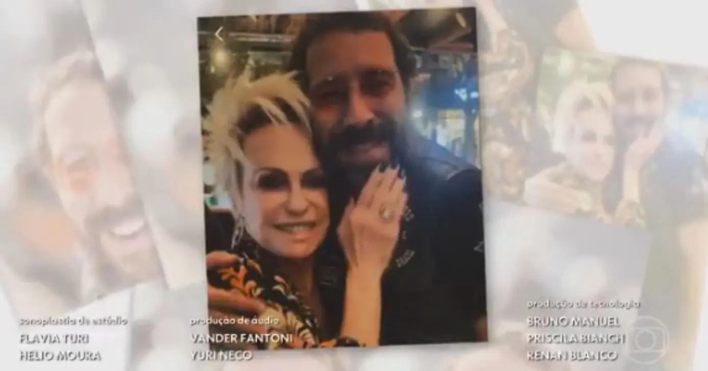Ana Maria Braga e amigo que faleceu - Foto: Montagem