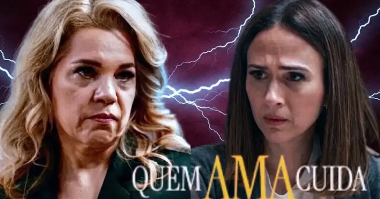 Guerra: Brigitte descobre roubo milionário e se une a inimigo da mãe para destruí-la em Quem Ama Cuida Guerra: Brigitte descobre roubo milionário e se une a inimigo da mãe para destruí-la em Quem Ama Cuida