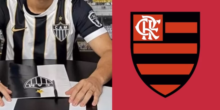 Oficial: Atlético-MG assina com volante do Flamengo Oficial: Atlético-MG assina com volante do Flamengo