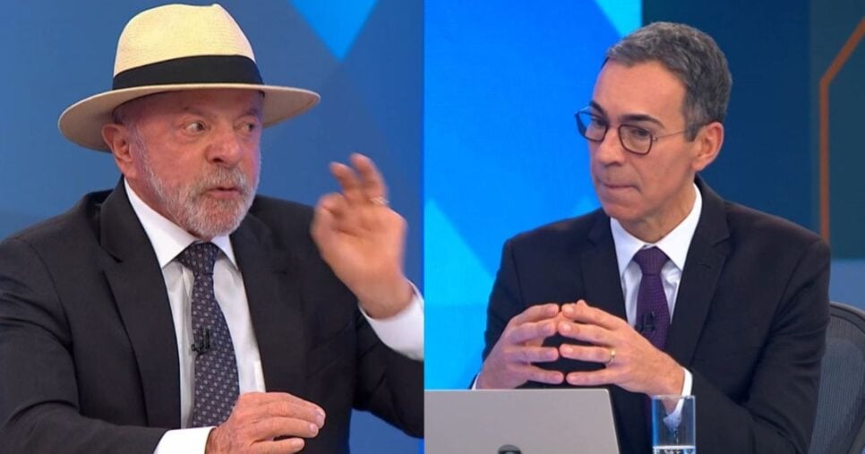 César Tralli confunde powerpoint, pede desculpa a Lula e muda de assunto: “Nos retratamos”