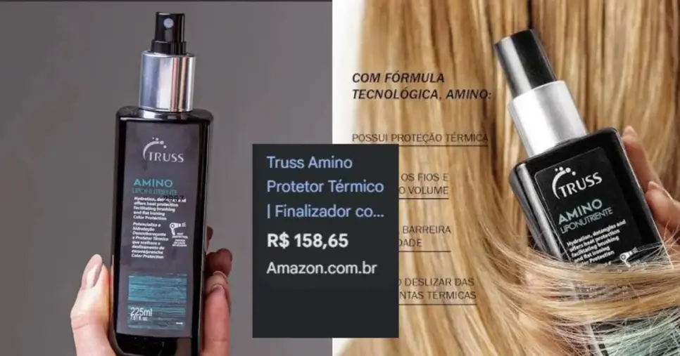 Amino Liponutriente – Truss (Foto Reprodução/Montagem/Lennita/TV Foco/Canva/Ikesaki/Google Shopping) Amino Liponutriente – Truss (Foto Reprodução/Montagem/Lennita/TV Foco/Canva/Ikesaki/Google Shopping)