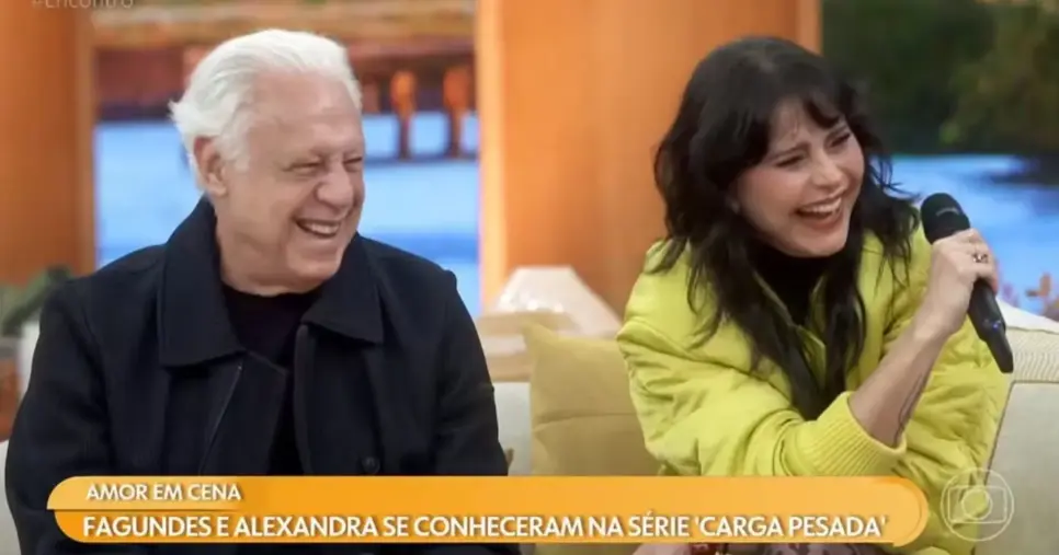 Antonio Fagundes e Alexandra Martins (Foto: Reprodução / Globo)