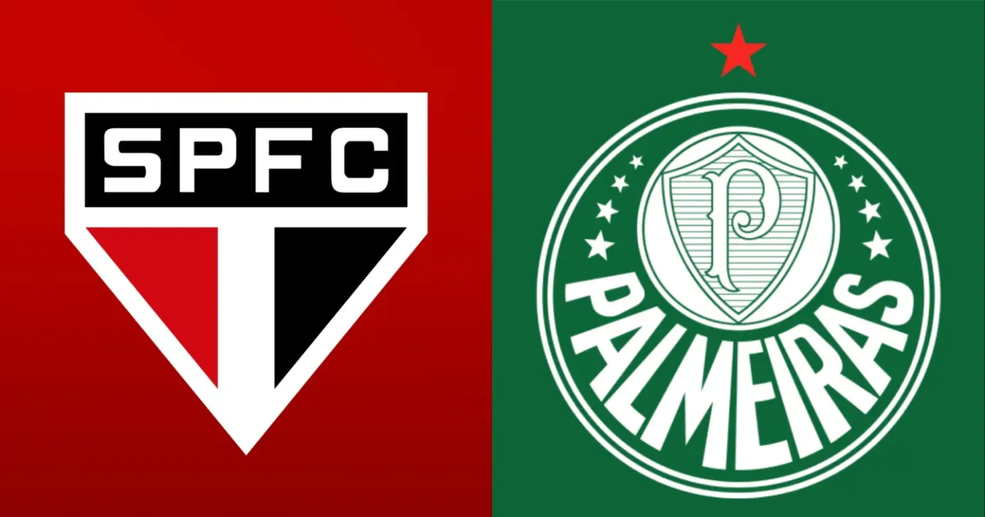 Escudo do São Paulo e do Palmeiras (Foto: Reprodução/Internet)