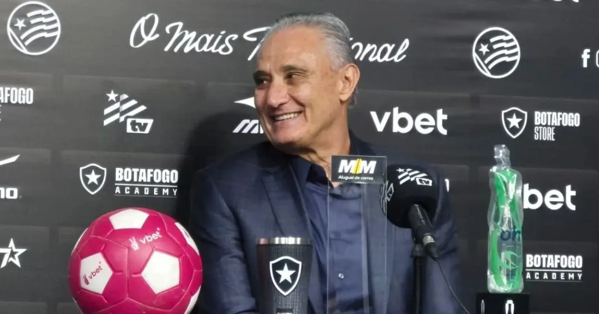 Tite no Botafogo (Foto: Reprodução)