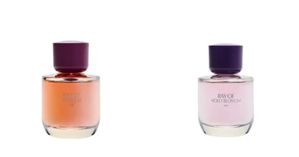 Perfumes Ray of Violet Blossom e Ray of Gardenia (Foto: Reprodução) Perfumes Ray of Violet Blossom e Ray of Gardenia (Foto: Reprodução)