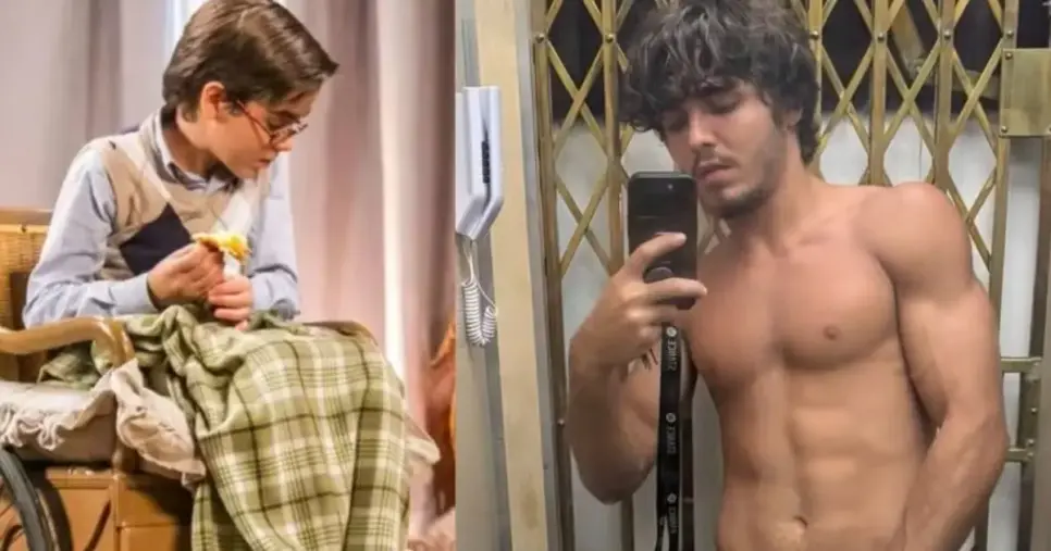 Antes e depois do ator Xande Valois (Foto: Reprodução) Antes e depois do ator Xande Valois (Foto: Reprodução)