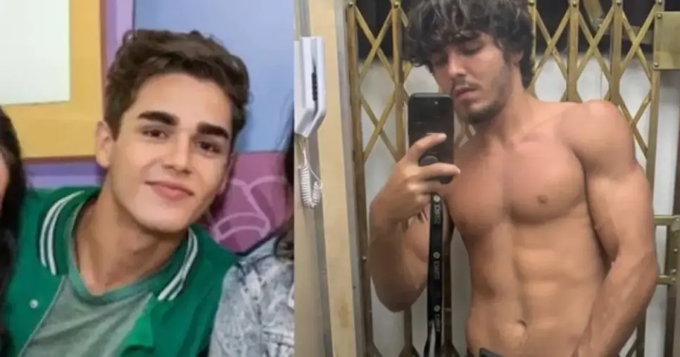 Antes e depois do ator Xande Valois (Foto: Reprodução) Antes e depois do ator Xande Valois (Foto: Reprodução)