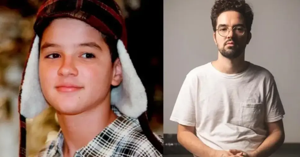 Antes e depois do ator Eduardo Caldas (Foto: Reprodução)