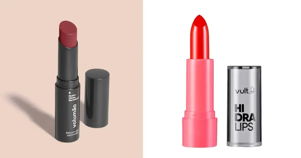 Batom Volumão (Quem Disse, Berenice?) e Batom Hidra Lips (Vult) (Foto: Reprodução) Batom Volumão (Quem Disse, Berenice?) e Batom Hidra Lips (Vult) (Foto: Reprodução)