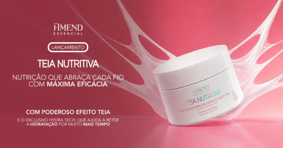 Máscara Antirressecamento Efeito Teia Amend Essencial Teia Nutritiva (Foto: Reprodução)