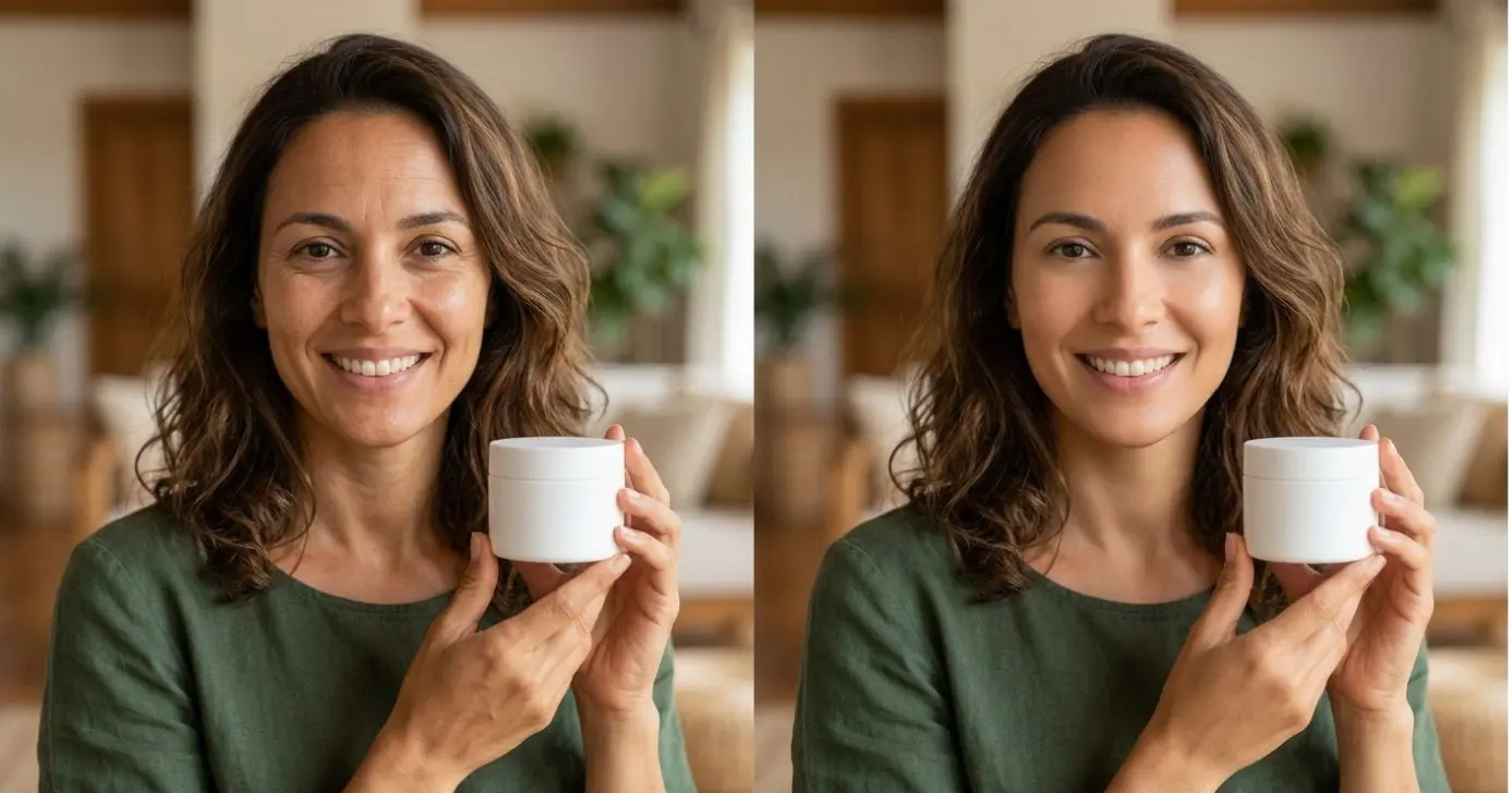 Ilustração antes e depois de mulher com rugas (Foto: Montagem TV Foco / GMN)