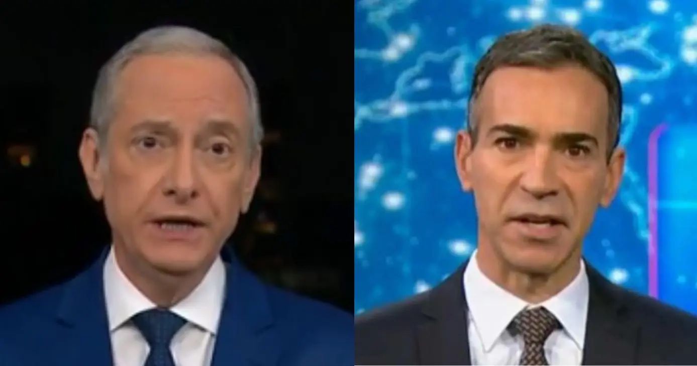 José Roberto Burnier no SP2 e César Tralli no Jornal Nacional (Fotos: Reproduções / Globo)