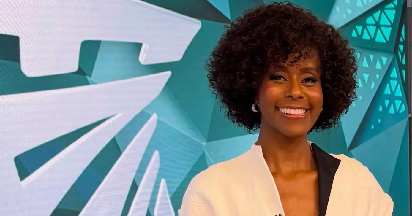 Maju Coutinho no Fantástico (Foto: Reprodução / Globo)
