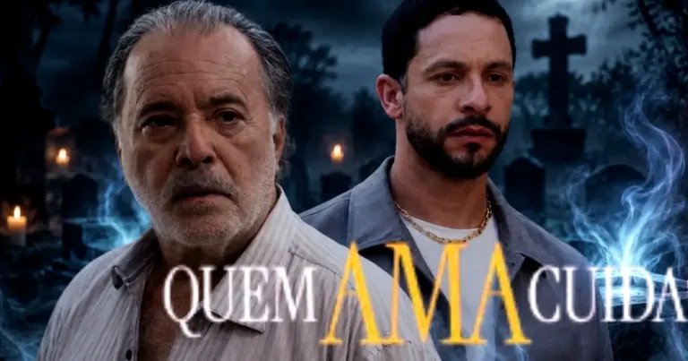 Em Quem Ama Cuida, Otoniel tira o chão de César com segredo íntimo exposto por fantasma Em Quem Ama Cuida, Otoniel tira o chão de César com segredo íntimo exposto por fantasma