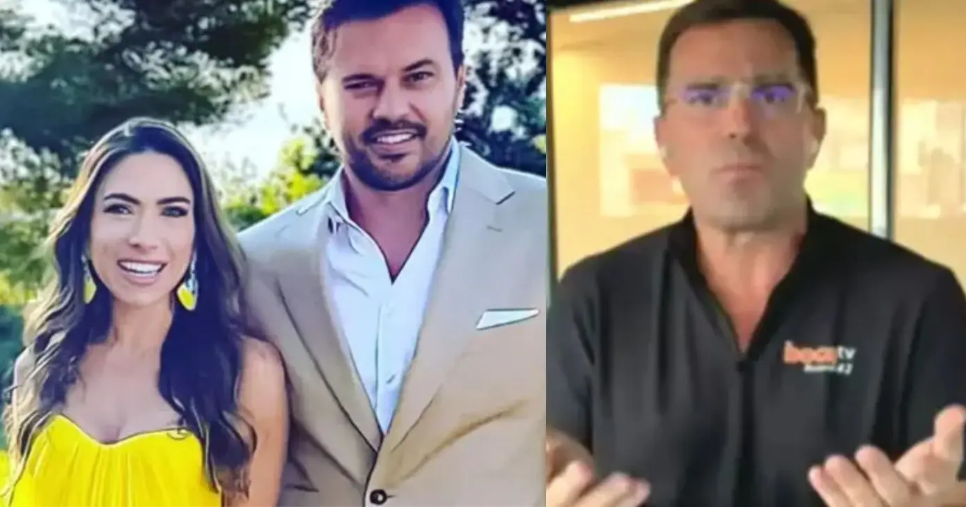 Patrícia Abravanel, Fábio Faria e Rodrigo Bocardi (Fotos: Reproduções / Instagram / Band)