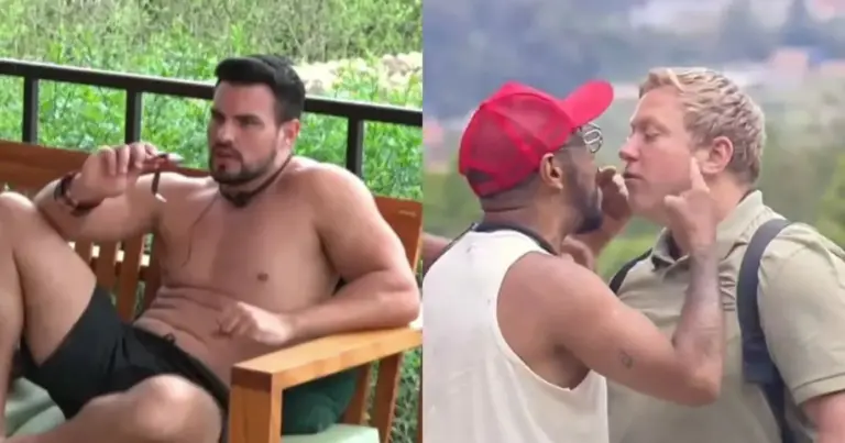 A Fazenda: Thaíde parte para cima de Serginho e Renê acusa ator de pegar faca para assustá-lo