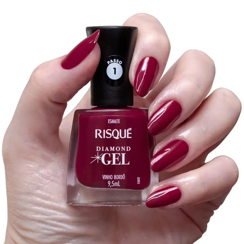 Risqué Diamond Gel Vinho Bordô (Foto: Reprodução/ Internet) Risqué Diamond Gel Vinho Bordô (Foto: Reprodução/ Internet)