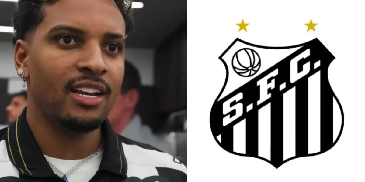 Rodrygo tem definição sobre jogar no Santos (Foto -Instagram Santos FC)