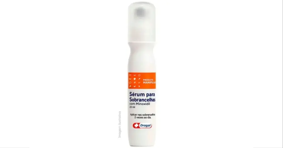 Sérum para Sobrancelhas com Minoxidil 20ml (Foto: Reprodução/Internet) Sérum para Sobrancelhas com Minoxidil 20ml (Foto: Reprodução/Internet)