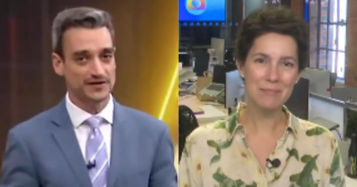 Tiago Scheuer e Cecília Malan (Foto: Reprodução / Globo)