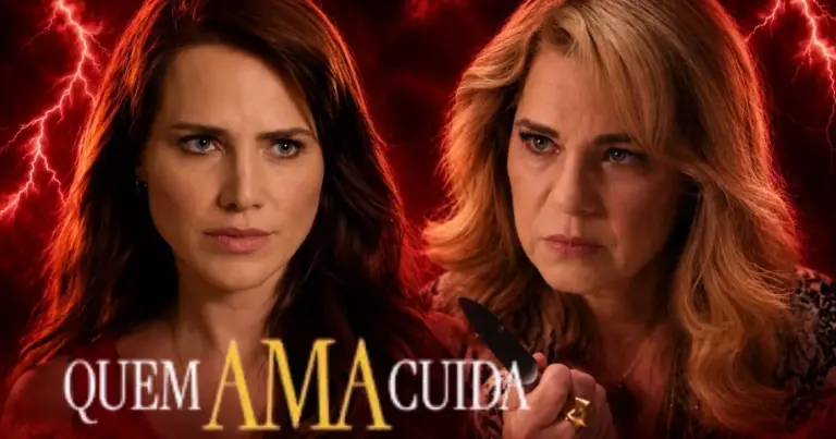 Pilar surta com fortuna de Adriana e apela com plano diabólico para destruir rival em Quem Ama Cuida Pilar surta com fortuna de Adriana e apela com plano diabólico para destruir rival em Quem Ama Cuida