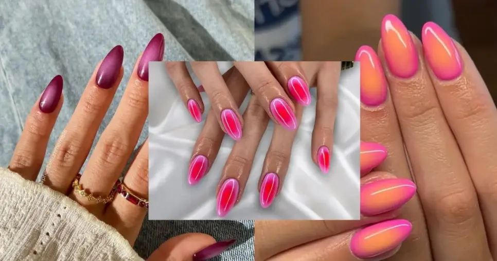 Aura Nails (Foto Reprodução/Montagem/Lennita/TV Foco/Canva/Pinterest) Aura Nails (Foto Reprodução/Montagem/Lennita/TV Foco/Canva/Pinterest)