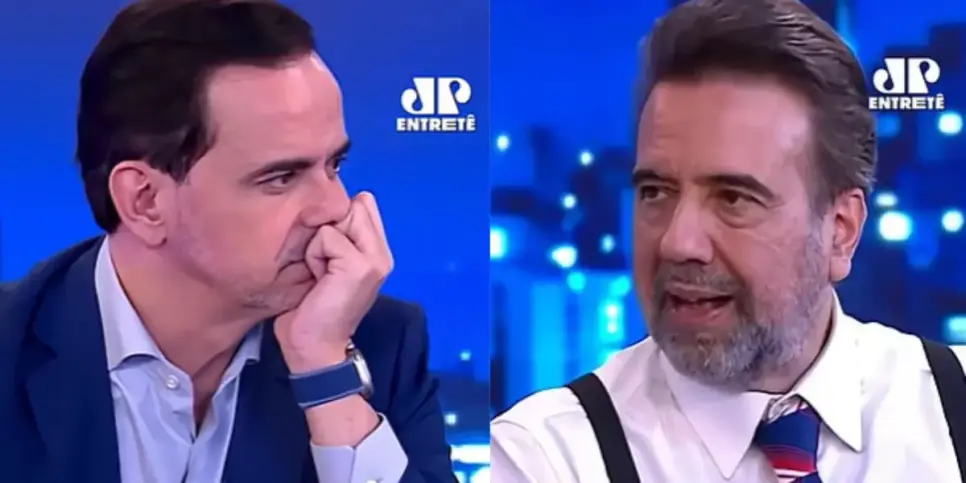 Carioca e Lordello no programa "Isso Não é Um Talk Show" (Foto: Youtube) Carioca e Lordello no programa "Isso Não é Um Talk Show" (Foto: Youtube)