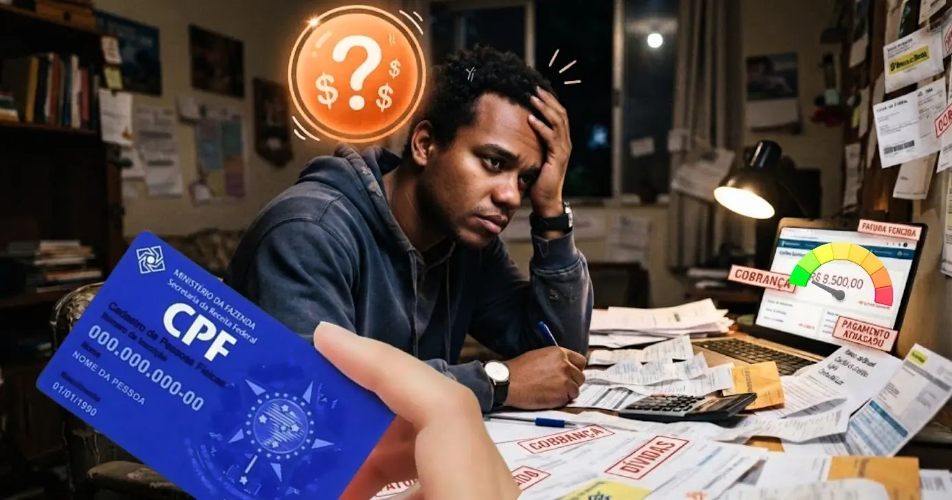Ilustração de CPF/Dívidas (Foto Reprodução/Montagem/Lennita/TV Foco/GMN/Globo)