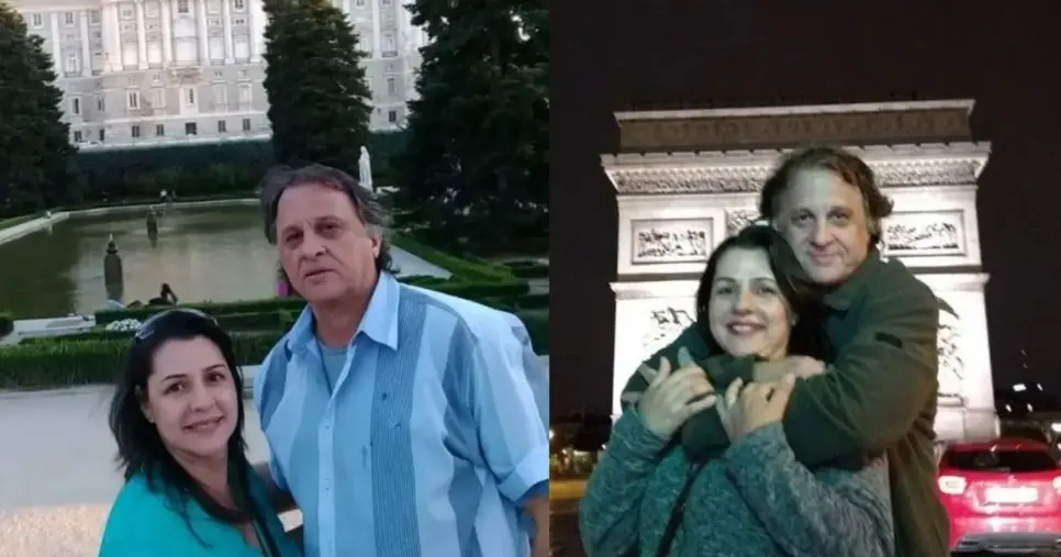 Roberto Bettini e sua esposa (Foto Reprodução/Montagem/Tv Foco/Instagram) Roberto Bettini e sua esposa (Foto Reprodução/Montagem/Tv Foco/Instagram)