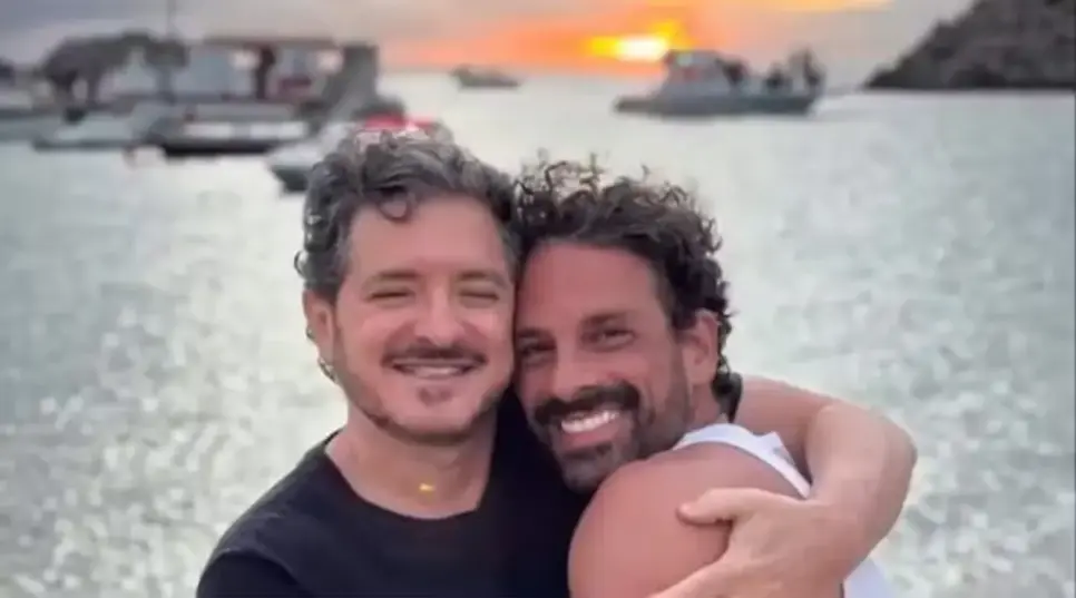 Guilherme Piva com o namorado Alan Grimberg — Foto: reprodução/ instagram Guilherme Piva com o namorado Alan Grimberg — Foto: reprodução/ instagram