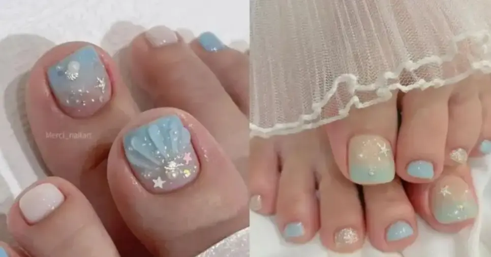 Unhas Mermaid Core (Foto Reprodução/Pinterest)