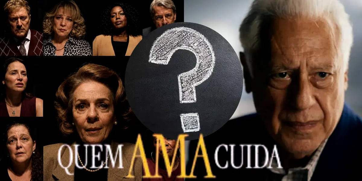 Personagens podem saber muito mais do que dizem sobre a morte de Arthur Brandão em "Quem Ama Cuida" (Foto Reprodução/Montagem/Lennita/TV Foco/GMN/Globo)