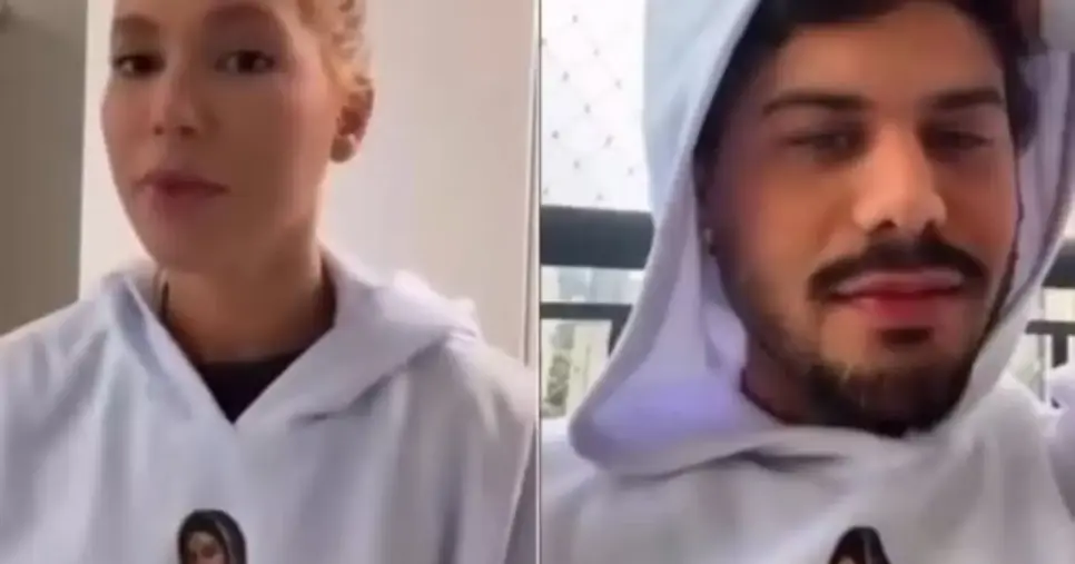 Virginia Fonseca surge vestindo moletom do ex-marido, Zé Felipe (Foto: Reprodução/ Instagram) 