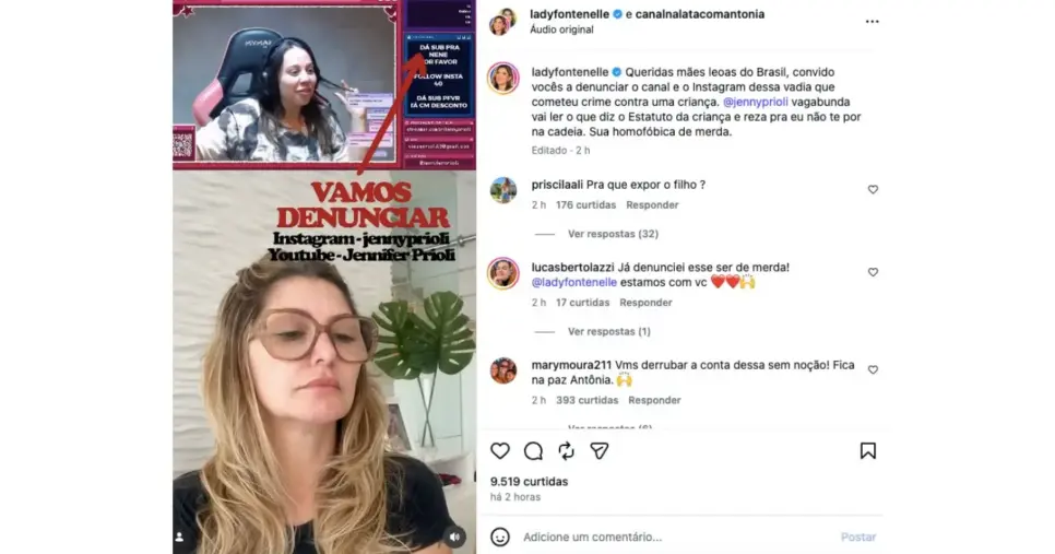 Antonia Fontenelle e Jenny Prioli (Foto: Reprodução / Instagram) Antonia Fontenelle e Jenny Prioli (Foto: Reprodução / Instagram)