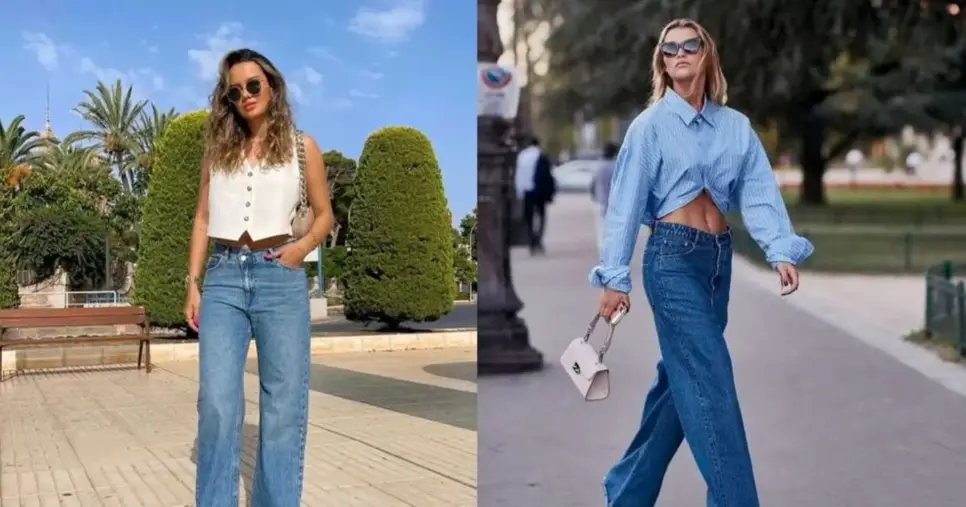 Calça de cintura baixa Calça de cintura baixa