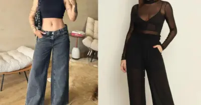 Calça de cintura baixa e sutiã à mostra: Como usar as 2 tendências que voltaram