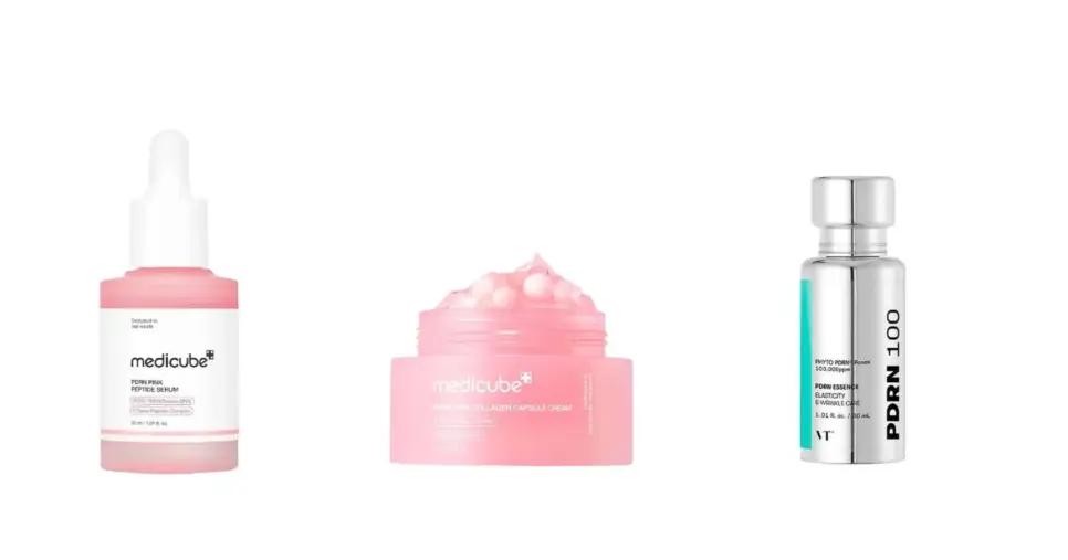 Creme Facial PDNR Pink Collagen, Sérum e PDRN 100 (Fotos: Divulgações) Creme Facial PDNR Pink Collagen, Sérum e PDRN 100 (Fotos: Divulgações)