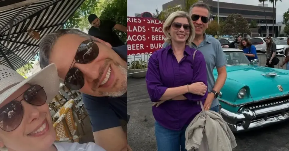 Cliques de Dani Valente com seu marido (Foto Reprodução/Instagram)