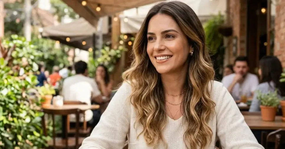 Ilustração mechas melting caramelo (Foto: Montagem TV Foco / GMN)