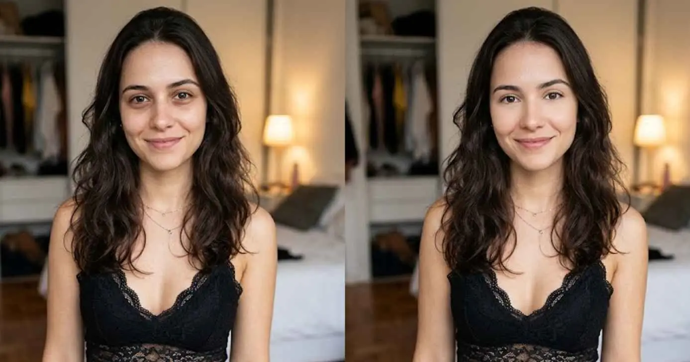 Ilustração antes e depois de olheiras (Foto: Montagem TV Foco / GMN)