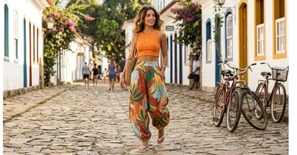 Ilustração calça e blusa (Foto: Montagem TV Foco / GMN)
