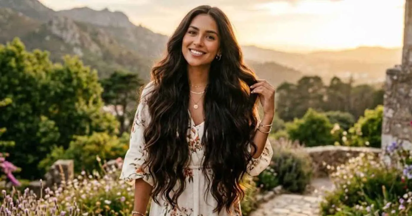 Ilustração mulher com o cabelo longo (Foto: Montagem TV Foco / GMN)