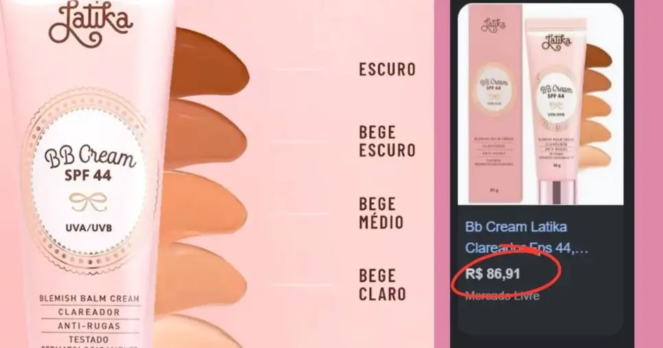 BB Cream Clareador da Latika BB Cream Clareador da Latika