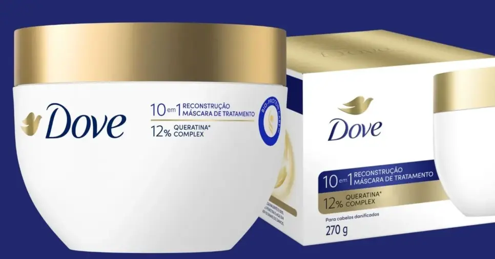 Máscara de Tratamento Dove 10 em 1 Reconstrução 270g